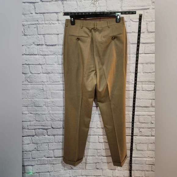Nautica Brown Wool Slacks Size 34x34 - Picture 2 of 5